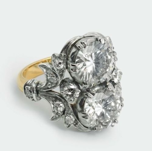 Art Deco Antique Vintage 2.30 Ct White Diamond Wedding Ring 14K Yellow Gold FN