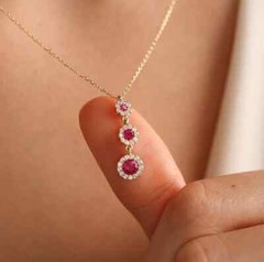 Round Cut Lab Created Diamond Woman’s Fancy Gift Pendent 14K White Gold Finish