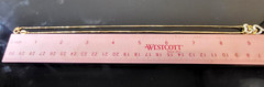 Vermeil 925 Sterling Silver Diamond Triple Heart Pendant 18″ Gold Necklace 3.8g