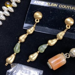 1970s 1980s 1990s Costume Necklace Earrings Lot Anne Klein Pearl MOP Dangle Etc.