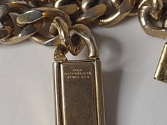 8.25 Inch Vintage Speidel Bradley ID Heavy Chain Bracelet
