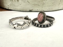 Sterling Silver 925 Ring Good Luck Band Vintage Fish Dolphin Whale