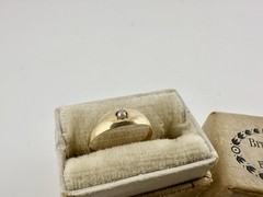 Antique Victorian 10k Gold Baby Starburst Ring Pendant Charm Seed Pearl Read