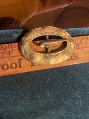 Antique Unger Brothers Art Nouveau Roman Alloy Sash Belt Buckle Victorian
