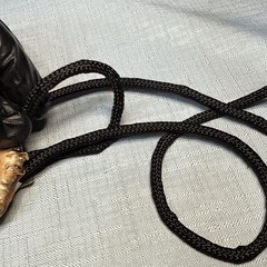 Vintage Western Cowboy Antler Panted Bear Bolo Tie Necktie Bow tie Jade Signed