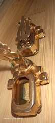 Vtg Earrings 1950s Era Amber Color & Light Green Rhinestones Beauties