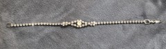 Vtg 1950’s Diamanti Bracelet Silver Tone 7 Inches