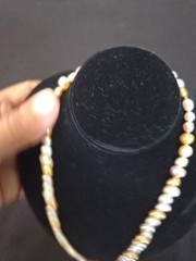 Vtg Multi Color Pearl Necklace 17 In