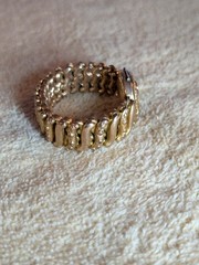 Antique D.F. Briggs CARMEN Sweetheart Expansion Bracelet Engraved Monogram