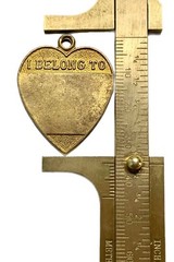 1960s Heart Pet ID Tag, I Belong To Pendant #fp