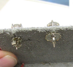 Beautiful 2.30 ctw Diamond Stud Earrings 18k White Gold SI3- I1 J/K MAKE OFFER