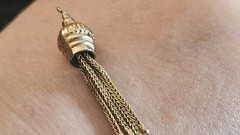 Victorian 1860 9 Carats Gold Tassel 2.2 Gr 1.5 In