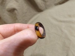 Vintage 1/4″ Turned Turtle Shell Ring Women’s ~9 3/4+ unused old new stock