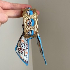 Vintage Silk Scarf Bracelet
