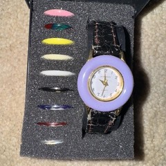 La Marque Interchangeable Watch w/ 10 Different Colors Beautiful New w/papers