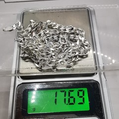 Vintage Beautiful Jewelry Chain,925 Sterling Silver,Signed ,Handmade 17,69g