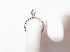 $12K VERRAGIO GIA CERT VS1 Pear FANCY INTENSE YELLOW Diamond 14k White Gold Ring