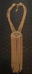 Rare Vintage Monet 70s Sculptural Multi Strand Tassle Necklace
