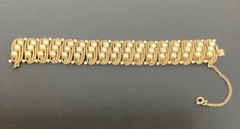 STUNNING FRANCOIS Bracelet Gold Tone Francois by Coro Jewelry