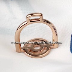 Sally’s Quality 100% Copper Scarf Ring Circle Buckles Brooch For Silk Scarves