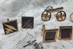 Vintage Men’s Cufflinks & Tie Clip Lot