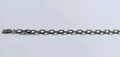Vtg Sterling Silver Cable Bracelet Oval Links 7.5″