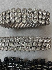 Vintage Rhinestone Jewelry Lot Earrings Brooches Necklace Bracelets Multicolor