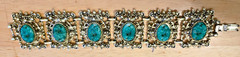 Selro Selini Vintage Green Chunky Bracelet & Earrings Set