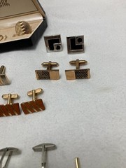 VTG Lot 35+ Pcs of Mens Cufflinks Tiebars-Pins-Clips-Swank Hickok Anson Kreisler
