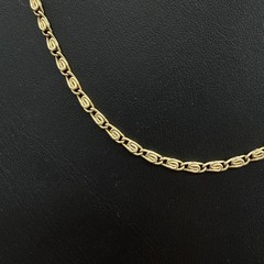 Vintage Unisex Adult Necklace Snail Chain 18K Gold Plated 20 inches