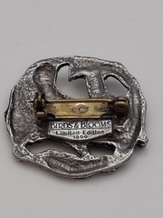 Cardinal Bird Brooch Birds And Blooms Pewter 1999
