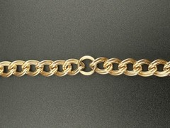 Vintage 12k Gold Filled Star Art 54″ Guard Muff Chain Statement Necklace 55 gram
