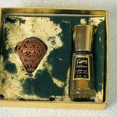 Vintage Luzier Memento Fragrance Pendant Perfume Necklace Charm Full