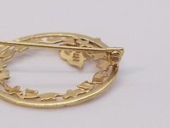 ’30s Antique Butterfly BELAIS Art Deco 10K Gold Filigree Brooch Pin 1.3 grams