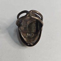 Vintage 925 Steeling Silver & Mother Of Pearl Ring Size 8 12.3g H89