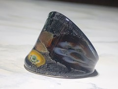 Vintage Blown Glass Ring