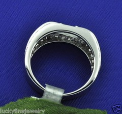 0.50 ct 18k Solid White Gold ladies Natural Diamond Ring 7.4 gram MADE IN USA