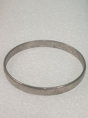 Vintage Bangle Bracelet Lot of 6 Enamel & Silver Tone Includes Signed Monet