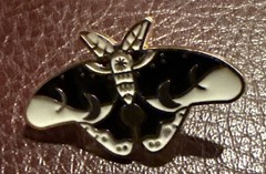 Lot Of 6 Vintage Metal With Enamel Butterfly Brooches In Various Colors