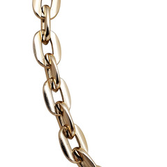 West Germany Chunky Necklace Pale Gold Tone Link Chain Statement Choker Collar