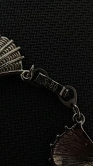 Vintage 800 Silver Nautical Sea Life Link Bracelet, Shells Starfish Fish 18.5g