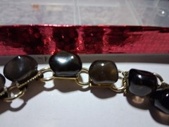 1960’s 4 Pc Smoky quartz Jewelry Set Gold Filled, Pendant,Bracelet, Pin,Earrings