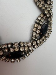 Vintage Necklace Lot Rhinestone 3 Piece MCM Era PJ