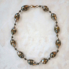 VTG Art Deco Necklace Machine Age Botanical German Modernist J. Bengel School