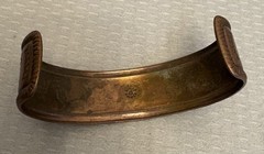 Vintage Bell Trading Post Thunderbird Copper Mans Cuff Bracelet Southwestern