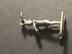 VTG Beau 925 Sterling Silver Water Ski Woman Necklace Pendant/Bracelet Charm