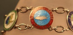 Sterling Enamel Bahamas Bracelet Vintage AMCO