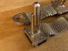 Lot of Cufflinks, Tie bar, Tie Tacks~Gold Tone Mesh Wrap Green, blue~Swank+