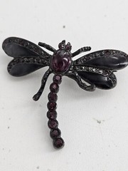 Vintage Estate Butterfly Birds Brooch Lot Rhinestones And Enamel Mixed Materials