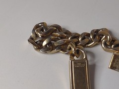 8.25 Inch Vintage Speidel Bradley ID Heavy Chain Bracelet
